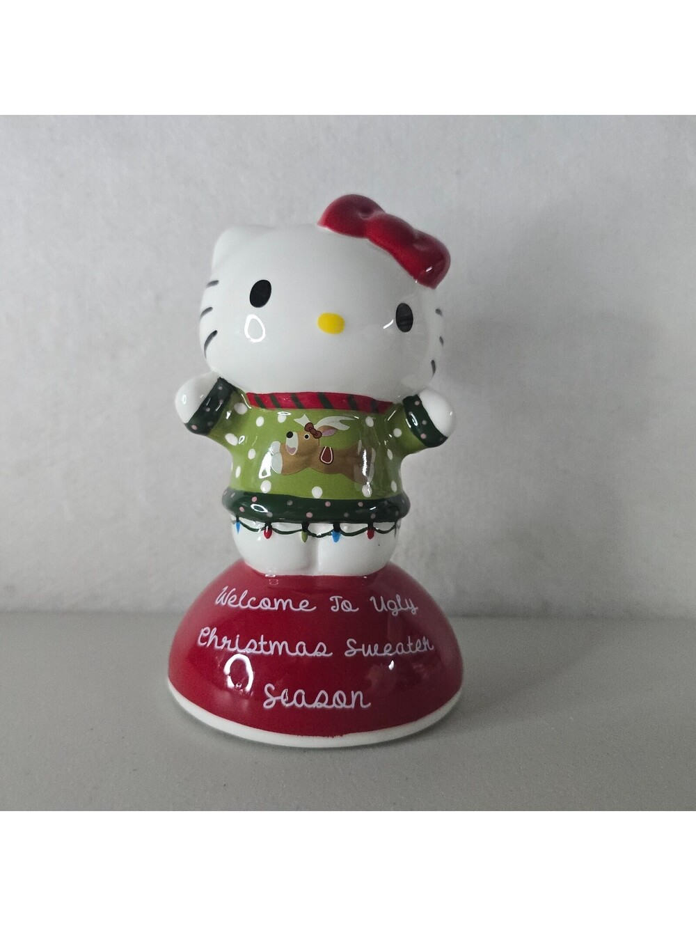 Hello Kitty Sanrio Blue Sky Christmas Ugly Sweater Season Ceramic Decor